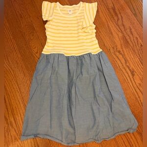 GAP Kids Yellow and White Striped Shirt